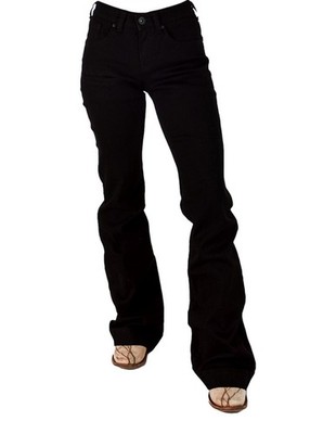 Cowgirl Tuff Western Jeans Womens Sport Trouser Black JTBLTR