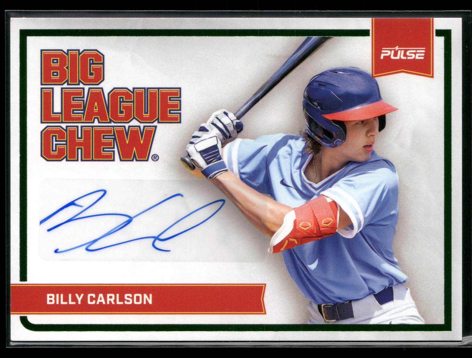 Billy Carlson 2026 Pulse X Big League Chew #BLCS-BC Signatures White Sox /69