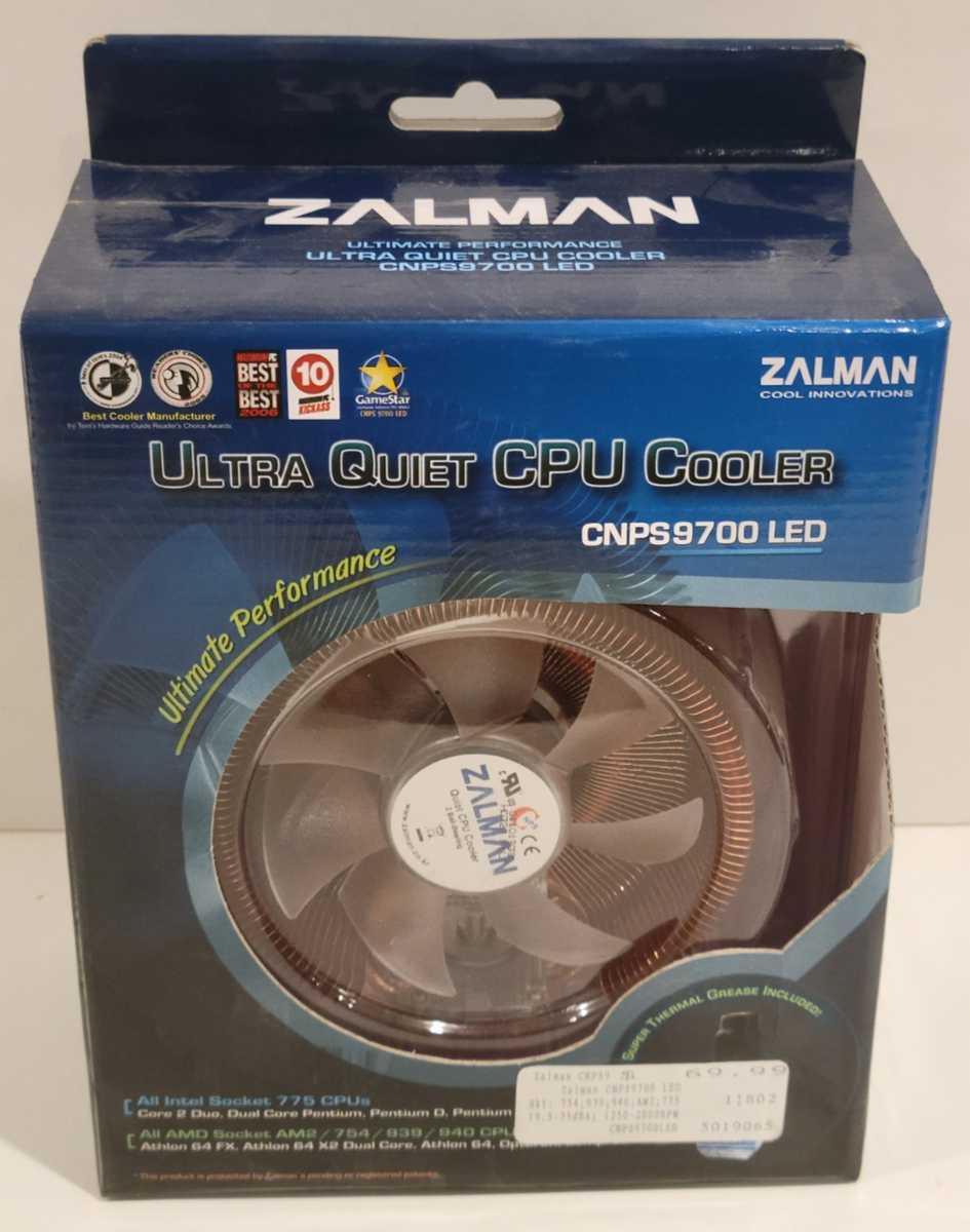 Zalman Tech CNPS9700 (CNPS9700 LED) CPU Fan, Noise Reducer
