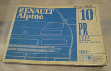 catalogue pièces détachées RENAULT ALPINE D500 D501 D502 D503 GTA A610 PR 1132