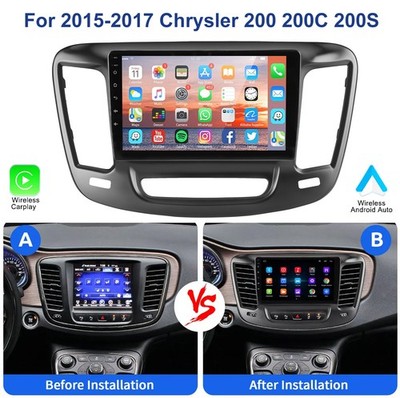 Carplay For 2015-2019 Chrysler 200 200C 200S Android 15 Car Stereo Radio GPS FM