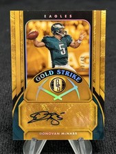 🏆 2024 Gold Standard Donovan McNabb Gold Strike Auto /49 Gold SSP 🦅🔥