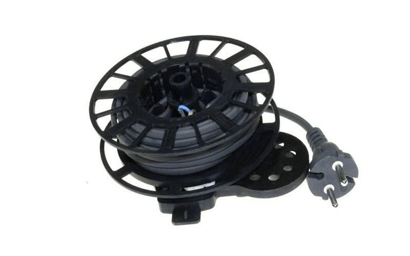 Enrouleur de câble aspirateur compact à ressort renforcé en acier