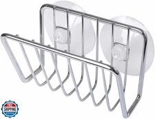 Toplife Sponge Holder for Kitchen Sink, Stainless Steel Suction Cup Sponge Ca