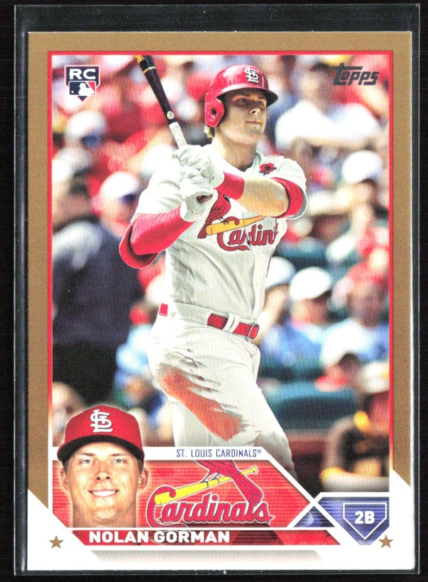 Nolan Gorman 2023 Topps Gold RC /2023 #16 St. Louis Cardinals