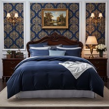 3-Piece Velvet Duvet Cover Set, King Soft Luxury Bedding, Zipper Closure, Easy