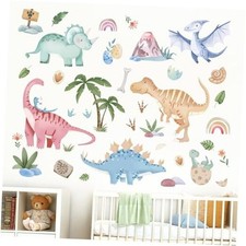 Cartoon Dinosaurs Peel and Stick Wall Stickers Animals and Plants Wall Decals
