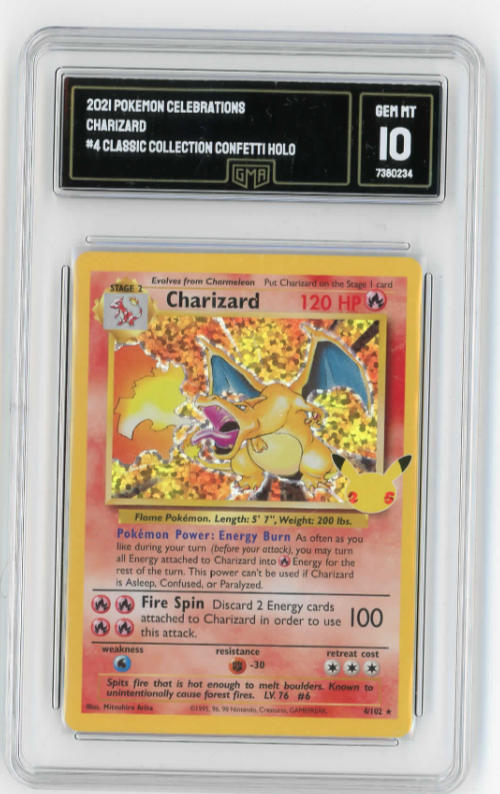 Pokemon Classic Collections Confetti Holo Charizard 4/102