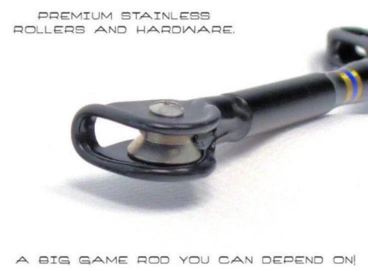 OKIAYA 30-50LB “SERIE BLUELINE” VARILLA DE RODILLO DE AGUA SALADA 6 pies Foto 4 de 4