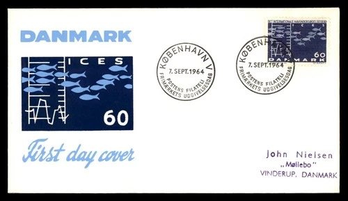 Mayfairstamps Denmark FDC 1964 international council for the exploration of the