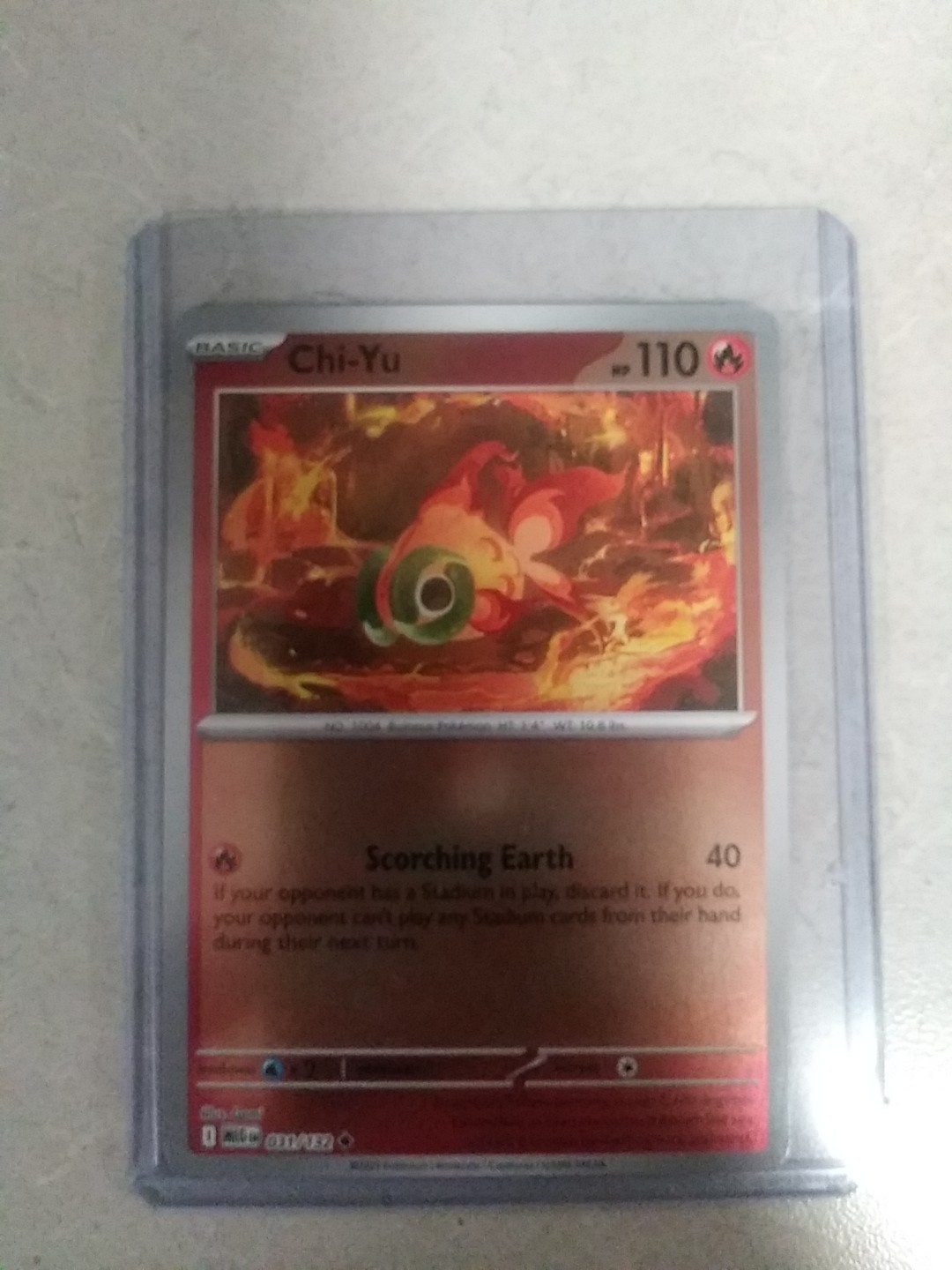 Chi-Yu 031/132 Pokemon Card