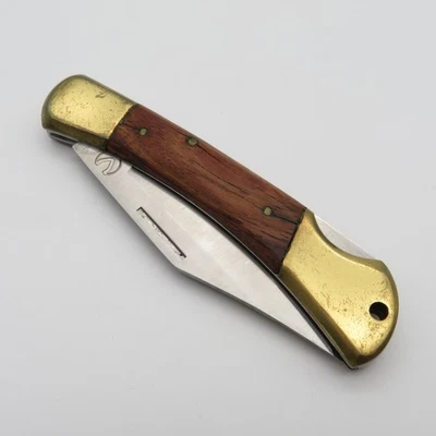 Vintage Taschenmesser mit Holz Griffschalen altes Klappmesser Sammlermesser - Bild 1 von 4