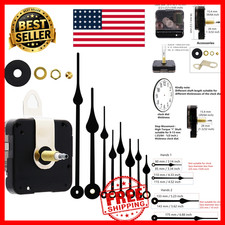 High Torque Long Shaft Clock Movement 28mm Quartz Replacement Kit 4 Sets Hands