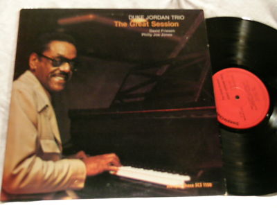 DUKE JORDAN Great Session Philly Joe Jones David Friesen Steeple Chase LP
