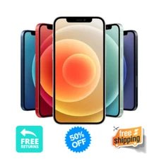 Apple iPhone 12 64GB 128GB Unlocked Verizon AT&T T-Mobile 12MP Camera Dual SIM