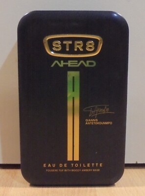 STR8 AHEAD BY GIANNIS ANTETOKOUNMPO EAU DE TOILETTE 100ML TIN BOX EMPTY