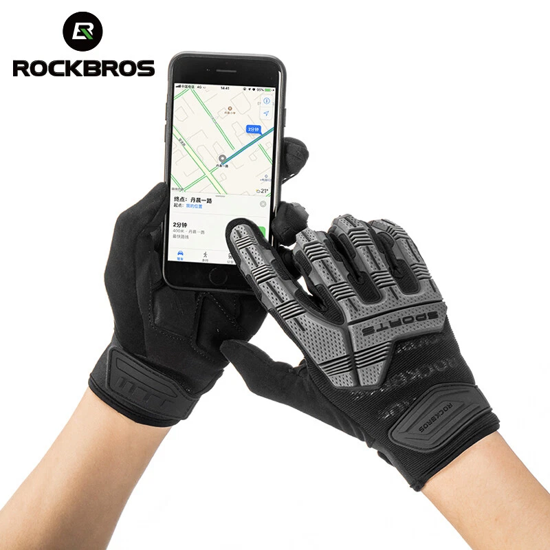 ROCKBROS Motorcycle Gloves Mountain Bike Gloves Cycling Gloves with 6MM Gel Pad - Image 4 of 4