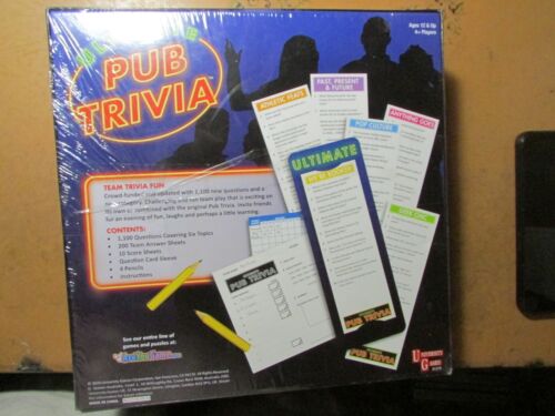 ULTIMATE PUB TRIVIA (Brand New | NIB | Factory Sealed) University Games, 2019 - Picture 2 of 2
