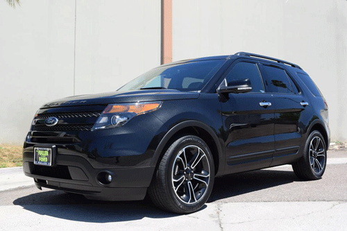 2021-2025 Ford Explorer "ST" Front + Rear Red MGP Brake Disc Caliper Covers - Picture 8 of 10