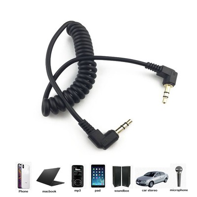 1m Ultra Slim 3.5mm Jack Cable Thin Phone Car Audio Cable Socket HiFi Aux In