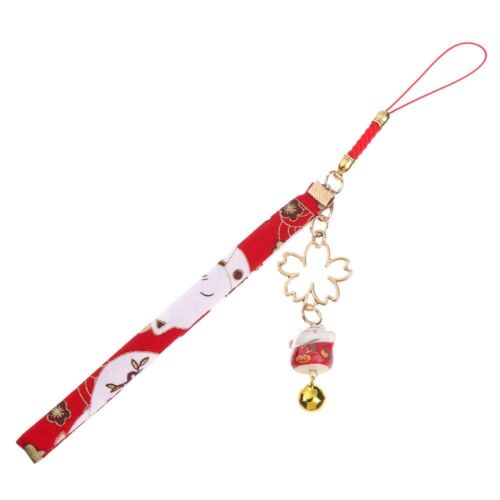 Rope Anti-lost Lanyard Lucky Cat Bell Sakura Phone Lanyard Phone Strap Lanyard - Picture 16 of 17