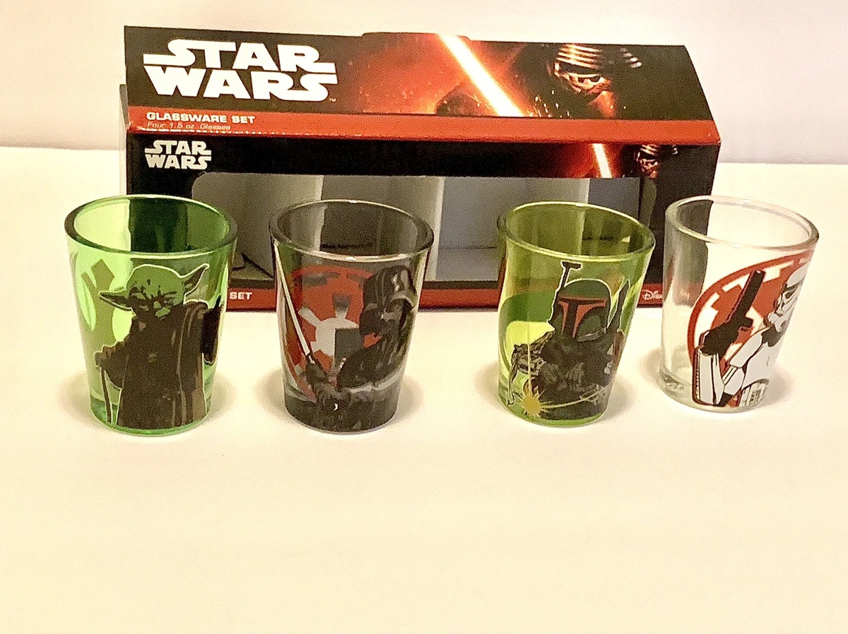 Silver Buffalo Star Wars Holiday 1.5-Ounce Mini Shot Glasses | Set of 4