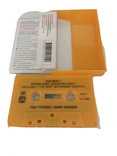 Simply The Best Tina Turner & Jimmy Barnes 1992 Cassette C11189 Rare New - Picture 5 of 9
