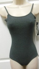 Body Wrappers Classic Camisole Dk Gray Ch/Ladie szs cottonrib dance leotard