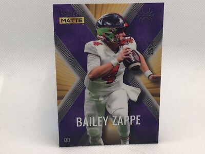 BAILEY ZAPPE 2022 Wild Card Matte X-Plode #3 25/50 Western ￼Kentucky RC