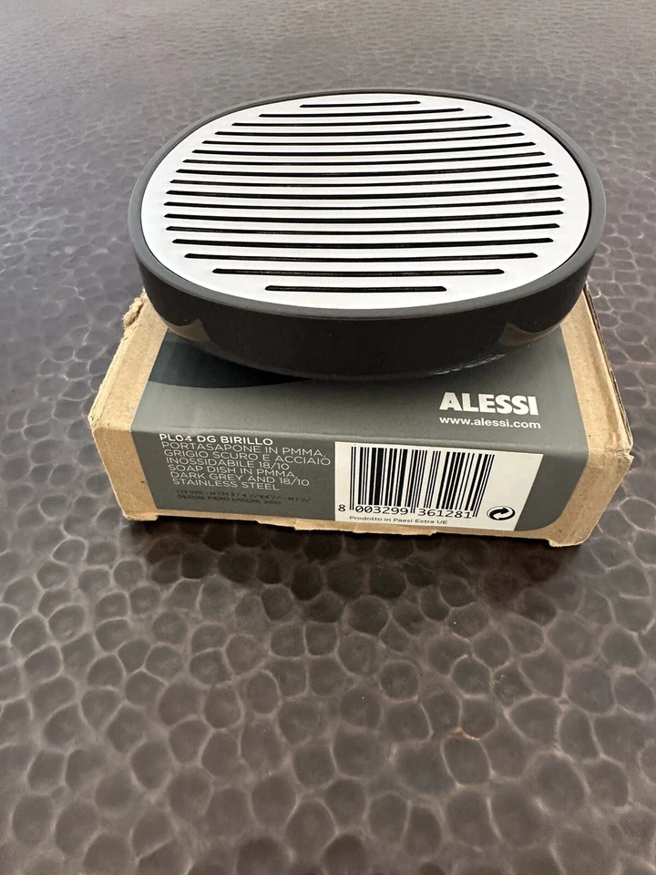 Alessi Birillo мыло блюдо редкая черный разработан Пьеро Лиссони - Изображение 2 из 4