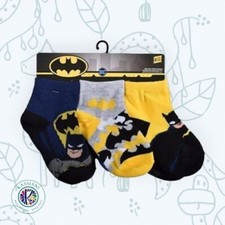 DC Comics Batman Boys' The Caped Crusader 6-Pack Crew Socks - Size 3T