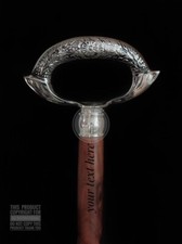 Stylish Solid Head Handle Victorian Spiral Wooden Walking Stick Cane Gift