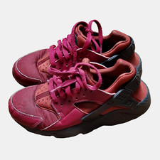 Nike Air Huarache Run Sneakers Shoes Kids Noble Red Size 5Y 654275-603