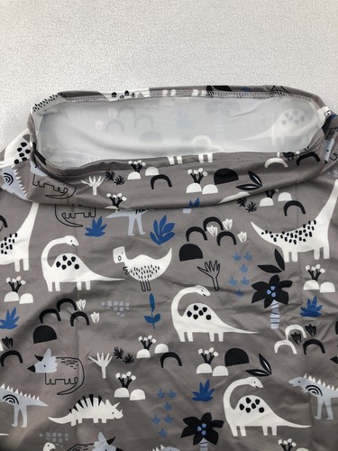Nursing Cover Breastfeeding Privacy Cover Baby Dinosaur Grey 2 Pk - Picture 11 of 18
