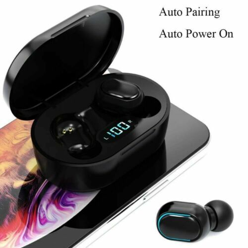 Fone De Ouvido Sem Fio E6s Bluetooth 5.0 Tws Com Tela LED Digital