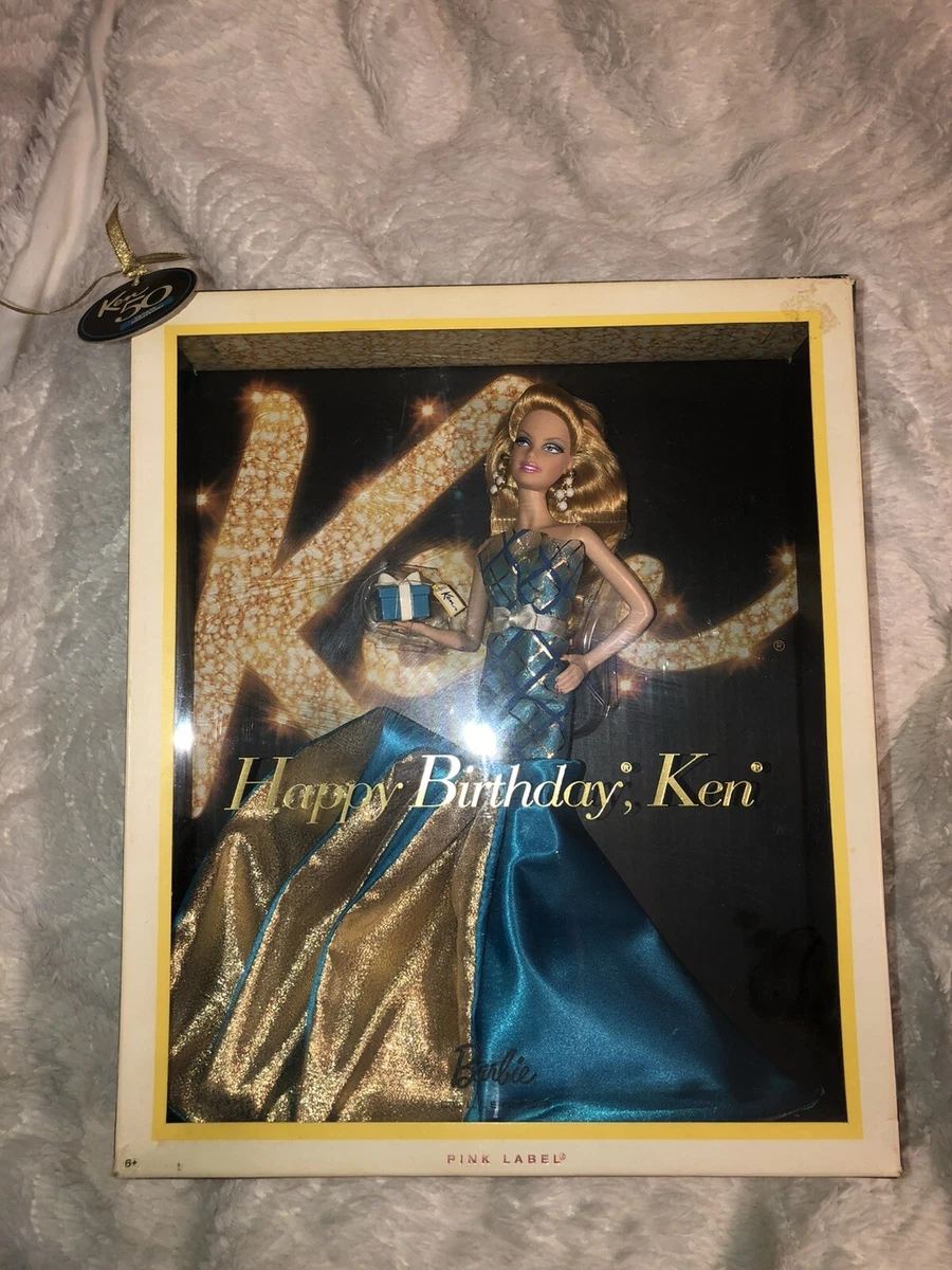 Happy Birthday Ken 50th Anniversary Barbie Doll eBay