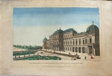 Optische Ansicht Für Magische Laterne Haus Königin Von Ungarn 18. Jahrhundert