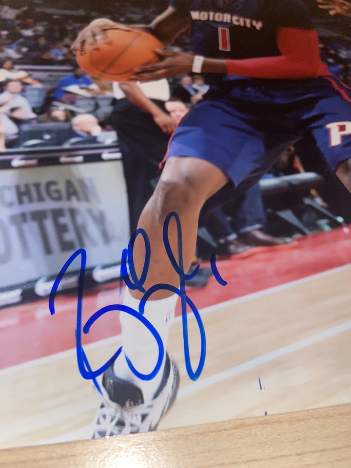 Реджи Джексон Detroit Pistons Clippers фотография с автографом 8X10 с сертификатом подлинности - Изображение 3 из 3
