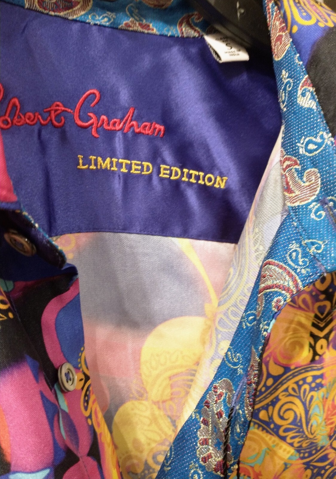 Robert Graham LIMITED EDITION Silk Shirt LE CLIQUE 38/511 - SMALL - NWT NEW image 10