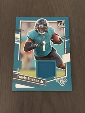 2023 Panini Donruss Donruss Threads #DTH-TEJ TRAVIS ETIENNE Jr Memorabilia Patch