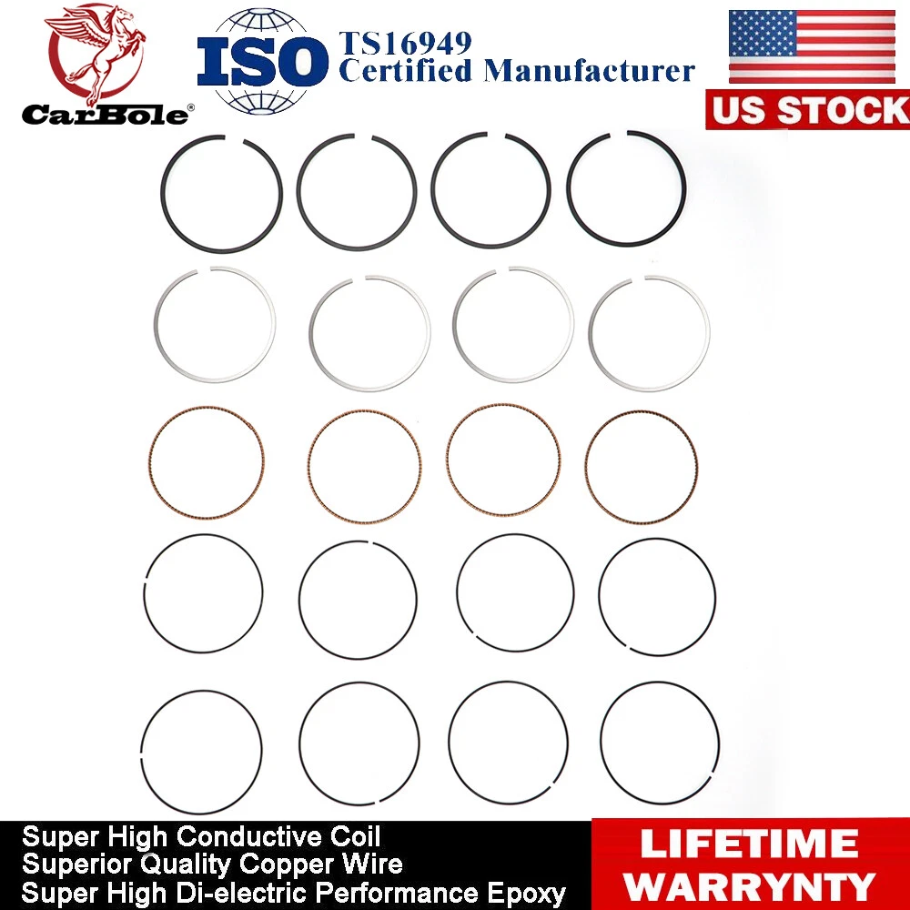 Juego De Anillos De Pistón Hastings STD Cromo Para Motor Daihatsu Charade EJ-DE (G30, L701 Juego De Anillos De Pistón Hastings STD Cromo Para Motor Daihatsu Charade EJ-DE (G30, L701