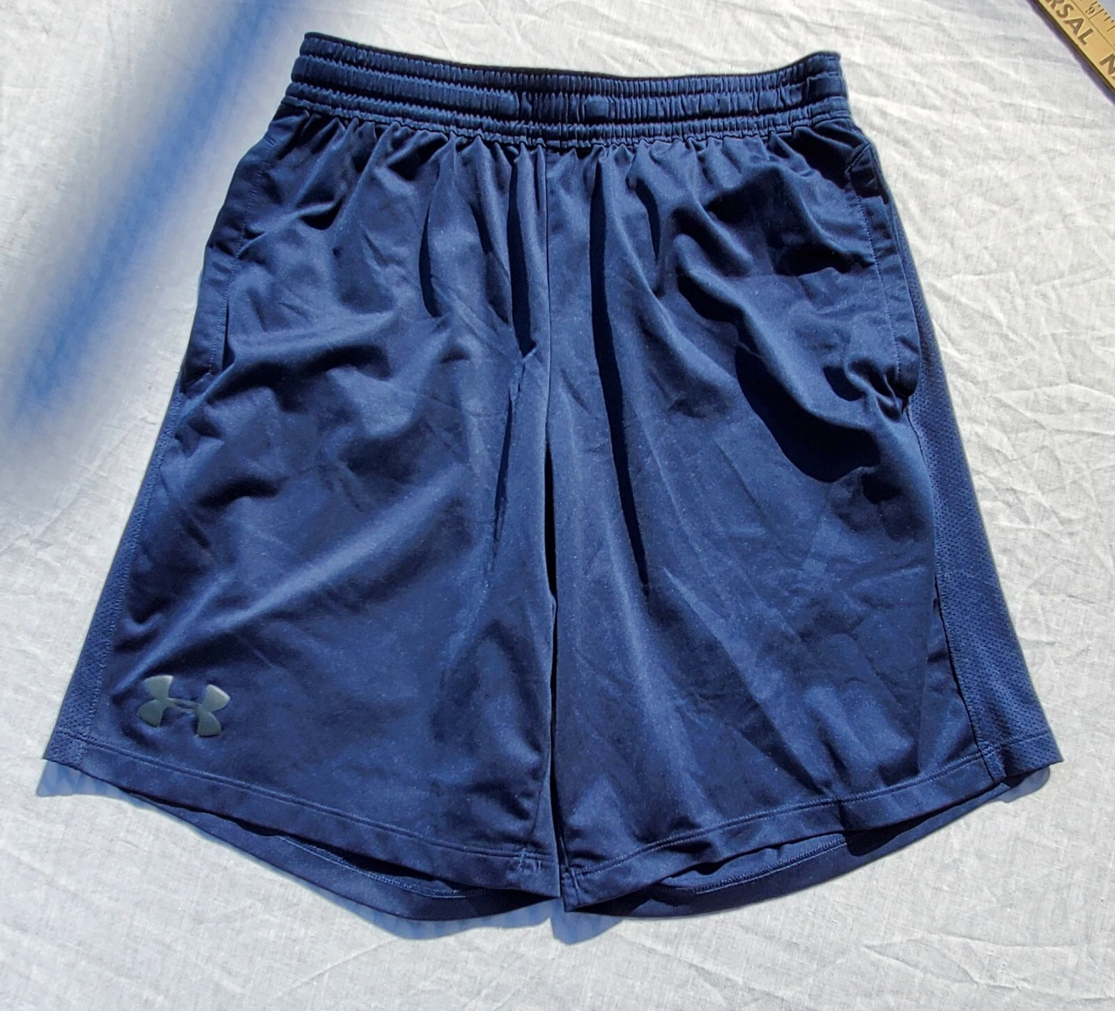 Under Armour Donna M Pantaloncini Termici Basket Palla Coulisse Navy