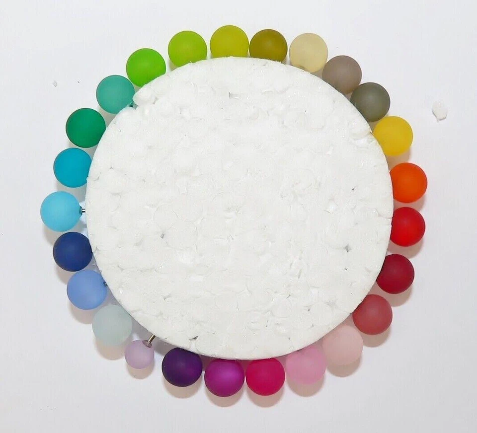 original Polaris Ohrstecker Edelstahl 8 mm Perle Kugel Rund Farben Auswahl 02a - Bild 3 von 4