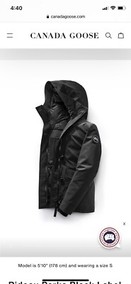 Canada Goose Rideau Parka Black Label Xxs | eBay