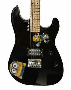 Minio de Fishbone Guitare pleine grandeur avec sac à gig