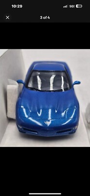 Chevrolet Corvette Stingray III 1 24 Diecast Car Blue Vintage #71813