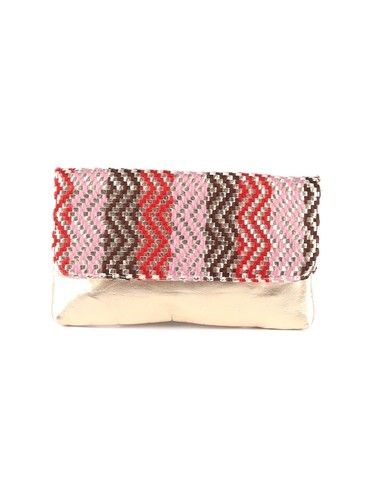 Expressions NYC Women Gold Clutch One Size