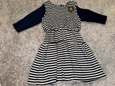 VINTAGE Fashionland Nautical Striped Dress Girls Made In USA 1990’s