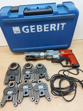 Geberit Novopress EFP2 pressing machine crimping pliers 6 x Mepla pressing jaws Viega