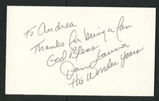Dan Lauria signed autograph auto 3x5 card Jack Arnold in The Wonder Years  IC403